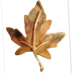 1960s Autumn Leaf Vintage Brooch by BSK